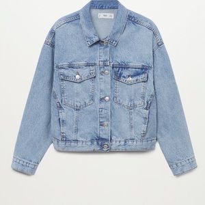 Like New Mango Denim Oversized Jacket Size L (#41)